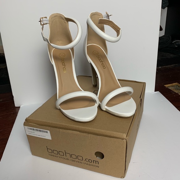 white single strap sandals